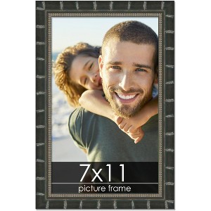 PosterPalooza | 7x11 Modern Bamboo Picture Frame, UV Acrylic, 5 Finishes - 1 of 4