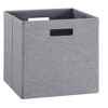 Fabric Storage Cubes With Handles Foldable Storage Bins Cube Set Of 2 Storage Baskets Drawer,abstract,gray,13in,1.08ft - 3 of 4