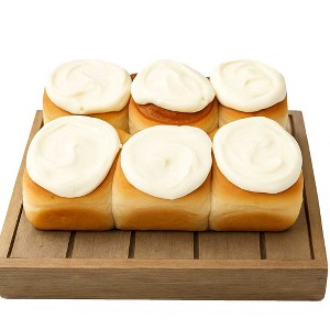 Stacy Lynn's Baking Company Precooked Frosted Cinnamon Rolls - 6 Rolls - 1 of 4