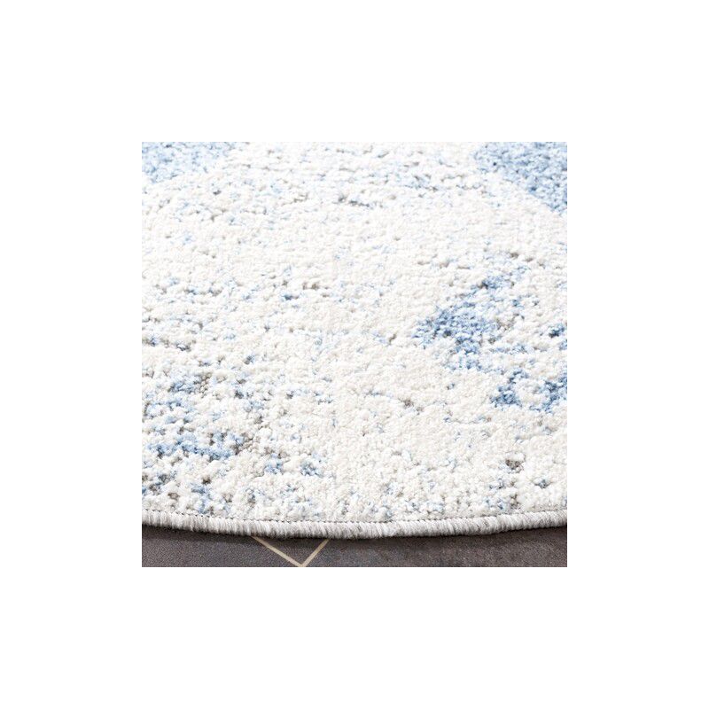 Cottage Standalone Power Loomed Indoor/Outdoor Area Rug - Blue - 6'7" round - Safavieh., 3 of 4