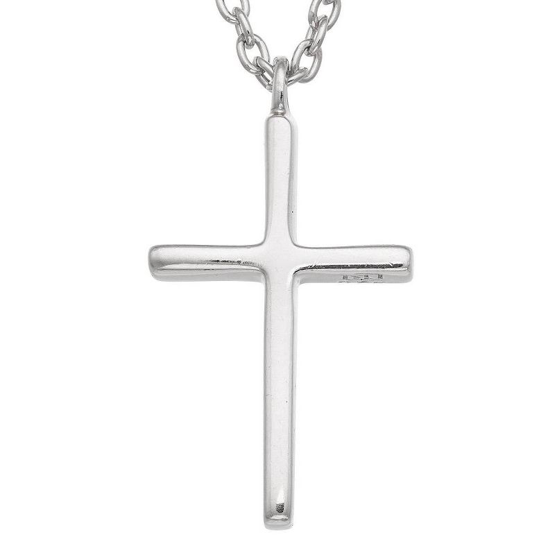 High Polish Cross Pendant In Sterling Silver, 2 of 3