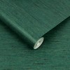 Silk Texture Envy Green Plain Paste the Wall Wallpaper - 3 of 4