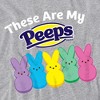 Easter These Are My Peeps Women's T-Shirt Athletic Heather - 2 of 4