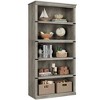 Orieon 67" Farmhouse Bookshelf 5-Tier, Rustic Wood Bookcase with Metal Accents, Tall Standing Shelf for Living Room, Office - 2 of 4