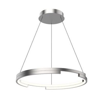 Anello Minor Contemporary LED Pendant in Brushed Nickel