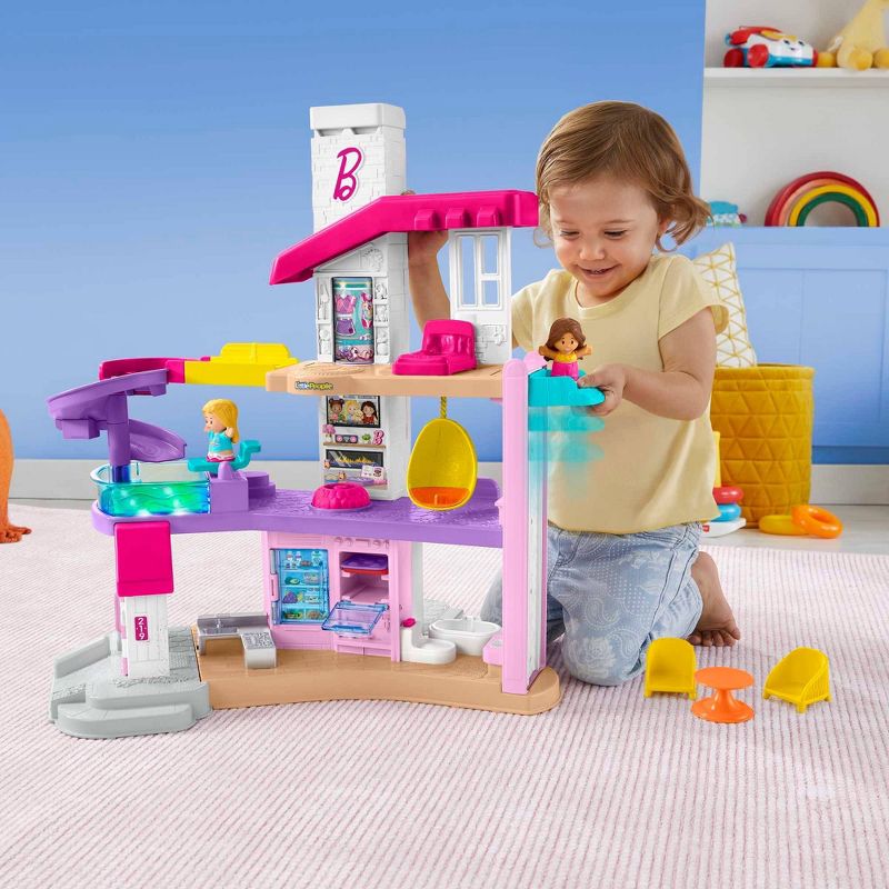 Fisher-Price Little People Barbie Little Dreamhouse Interactive Playset, 3 of 14