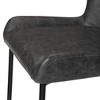 Maven Lane Naomi Metal Bar Stool with Faux Leather 31" - 4 of 4
