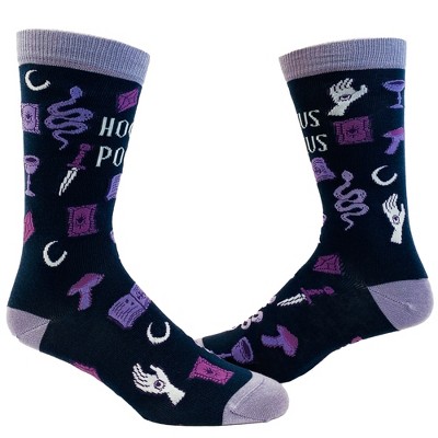 Crazy Dog T-Shirts Women's Hocus Pocus Occult Socks Funny Halloween Part Tarot Card Spirits Ghost Graphic Novelty Footwear