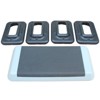 NAYSAYE Aerobic Step Platform with Adjustable Risers for Home Gym Exercise and Fitness Workouts, Black and Gray, 30.31"*14.96"*4.33" - 4 of 4