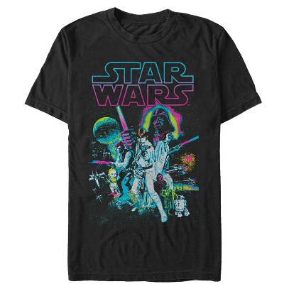 Men's Star Wars Neon Collage T-Shirt