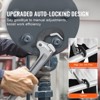 VEVOR Pipe Wrench, 14" Aluminum Straight Pipe Wrench, Automatic Jaw Adjustment, Adjustable Plumbing Wrench, Easy to Carry, Ergonomic Handle, Silver - 3 of 4
