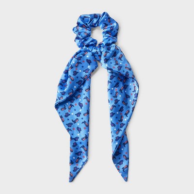 Americana Hat and Boot Print Hair Twister with Tails - Red/White/Blue