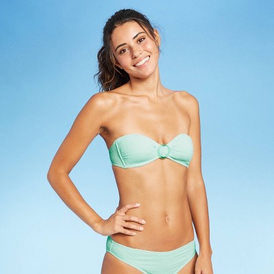 Juniors' Ring Front Textured Bandeau 