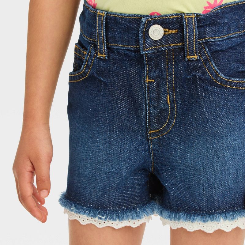 Toddler Girls' Lace Cut-Off Jean Shorts - Cat & Jack™, 5 of 6