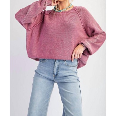 Women's Mineral Washed Sweater - Easel
