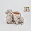 Stone Garden Rabbit Planter 14.5"L - 3 of 3