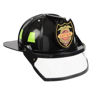 Aeromax Firefighter Adult Costume Black Helmet - 1 of 4