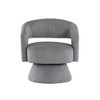 Corduroy Upholstered Swivel Accent Chair with Plush Seating, Attached Cushions, Foam Padding, Solid Wood Frame and 360-Degree Swivel - 2 of 4