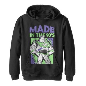 Boy's Toy Story Buzz Lightyear Made in 90s Pull Over Hoodie - 1 of 3