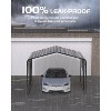 13' x 16' x 10' Metal Carport Heavy Duty, 27 Ga. Steel Roof and 18 Ga. Reinforced Frame, Permanent Shed for Agricultural Machinery, N.W. 460 lbs - 3 of 4