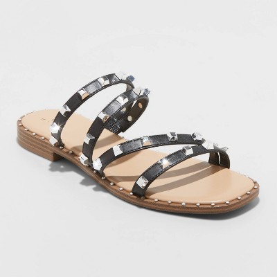 Women's Hollis Embellished Slide Sandals - A New Day™