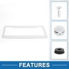 Unique Bargains Aluminium Alloy License Plate Holder 0.8 Round Hole Mirror Polished Silver Tone - 4 of 4