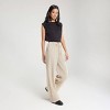 Women's Pull-On Linen Like Straight Leg Pants - A New Day™ - 2 of 4