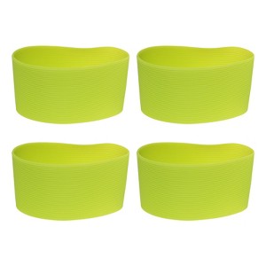 Unique Bargains Elastic Non-slip Shock Absorption Durable Cup Sleeve 4 Pcs - 1 of 4