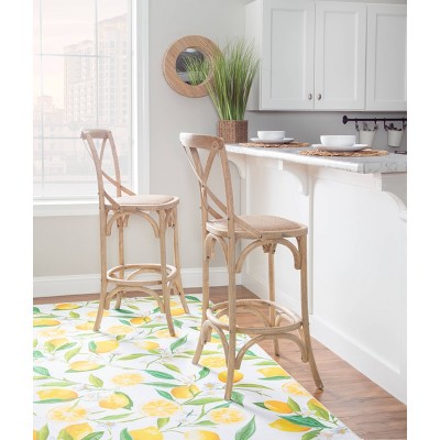 Roxy Coastal Gray Wash Vintage-Style Barstool 30"