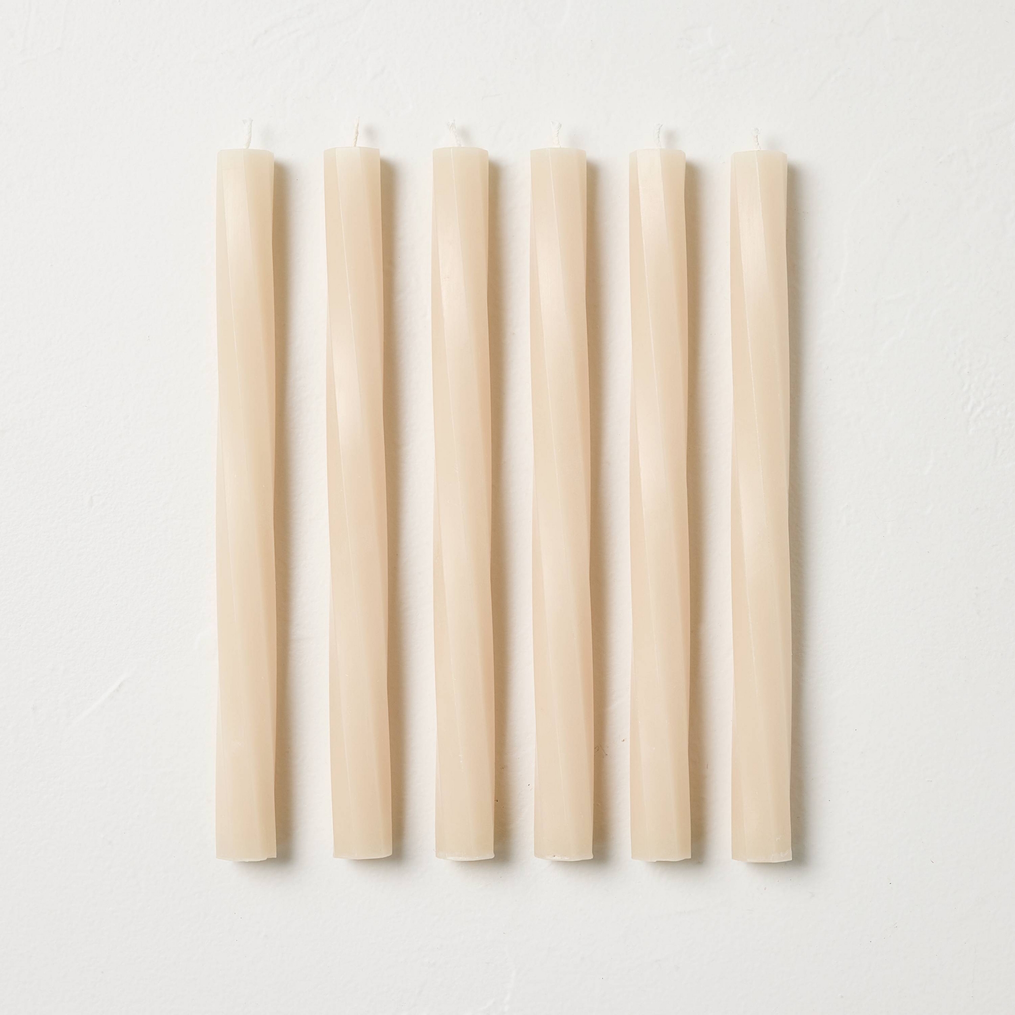 6pk 10" Macademia Twisted Taper Set Tan - Hearth & Hand™ with Magnolia