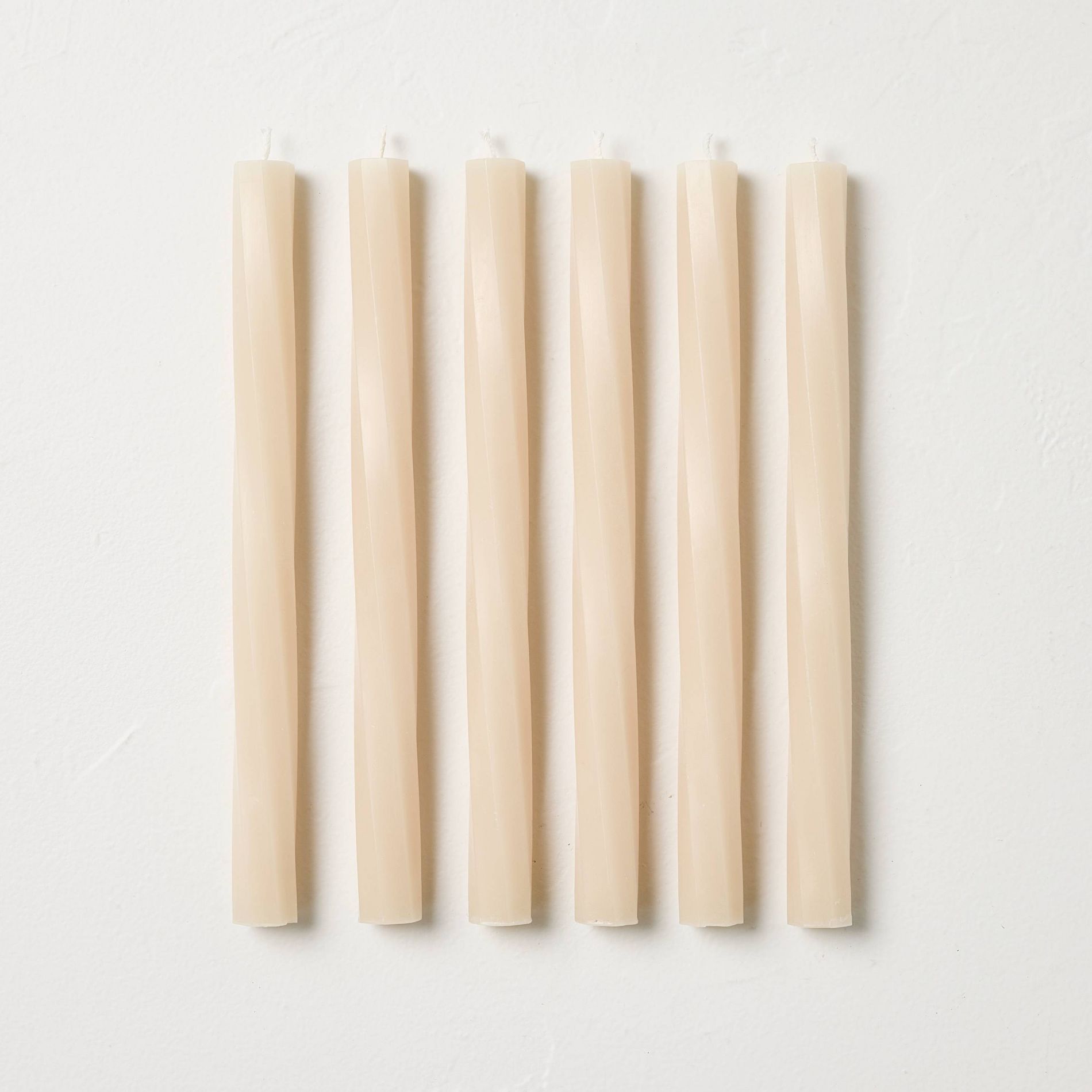 6pk 10" Macademia Twisted Taper Set Tan - Hearth & Hand™ with Magnolia