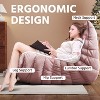 SYFERLORY Soft Beanbag Chair - Memory Foam Floor Sofa for Living Room, Bedroom or Office - Single Seat Lounger with Removable Cover - 3 of 4