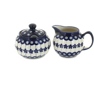 Blue Rose Polish Pottery 694-711 Zaklady Cream & Sugar Set - 1 of 1