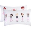 EVERYDAY KIDS Toddler Fitted Sheet and Pillowcase Set -Born to Dance Ballerina- Soft Microfiber, Breathable and Hypoallergenic Toddler Sheet Set - 3 of 4