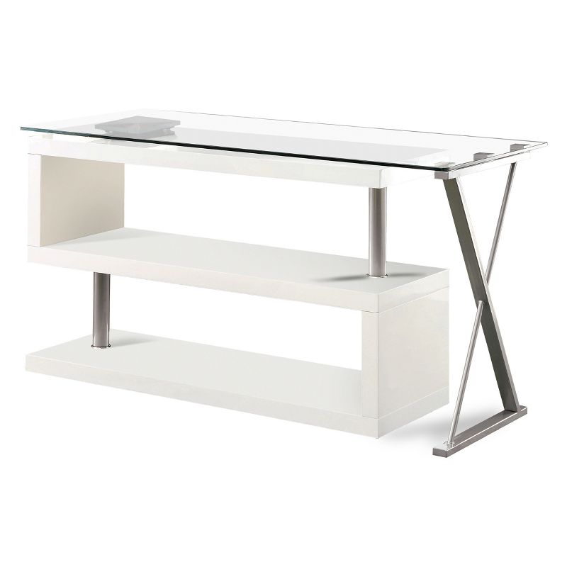 Nagini Swivel Computer Desk Glossy - HOMES: Inside + Out, 3 of 7