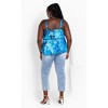 Women's Plus Size Serena Print Top - blue | CITY CHIC - 4 of 4