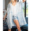 Women's Aztec Printed Long Duster - KORI - 4 of 4