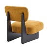 Lyngins Set of 2 Minimalist Accent Chair, Modern Upholstered Lounge Chair with Sturdy Wood Base, Reading Chair/Sofa Chair for Living Room/Bedroom - 4 of 4