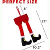 Zone Tech Hanging Santa Legs - Christmas Car Accessories, Christmas Decor for Vehicles and Fireplaces - 3 of 4