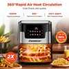 Air Fryer 7.5 QT Large Capacity Digital Hot Air Oven with Window & Light, Family Size Oil-Free Air Fryer with 10 Presets,100 Liners - 4 of 4