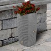 Good Ideas Impressions Riverwalk 50 Gallon Faux Slate Surface Dual Spigot Rain Barrel with 2 Brass Spigots and Screen, Light Granite (2 Pack) - 4 of 4