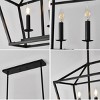 BAOURE 5-Light 39-inch Farmhouse Kitchen Island Lighting, Black Industrial Linear Chandelier for Dining Room - 4 of 4
