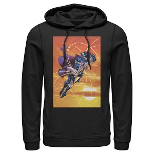 Men's Superman Wonder Woman Kiss Pull Over Hoodie - 1 of 3