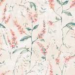 RoomMates Floral Sprig Peel and Stick Wallpaper Coral/Cream