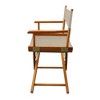 Extra Wide Directors Chair Mission Oak Frame - Flora Home - 3 of 4
