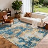 Area Rug Living Room Rug: Washable Modern Abstract Soft Thin Rug Indoor Floor No Slip Stain Resistant Carpet - 3 of 4