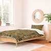 Deny Designs 2pc Twin/Twin XL Schatzi Brown Jaipur Olive green Duvet and Sham Set - 2 of 4