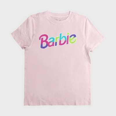 Girls White Cotton Barbie Logo Long Oversized T-Shirt