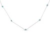 Haus of Brilliance Sterling Silver 1/2 Treated Blue Diamond By Yard Necklace - 2 of 4