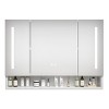 Gulches 39x28 Inch Aluminum Bathroom Medicine Cabinet with Mirror - Waterproof Corrosion-Proof, Multilevel Storage Compartments, Soft-Close Hinges - 4 of 4